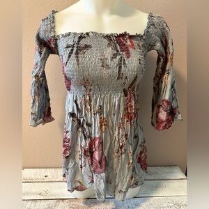 Chaser Floral Babydoll Top - NWT